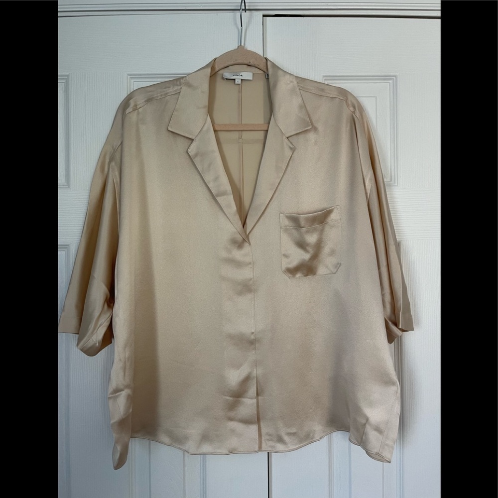 One hundred percent silk shirt